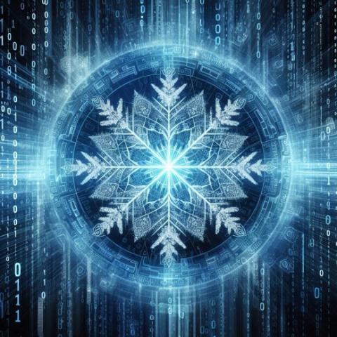 Snowflake image generated by Copilot.